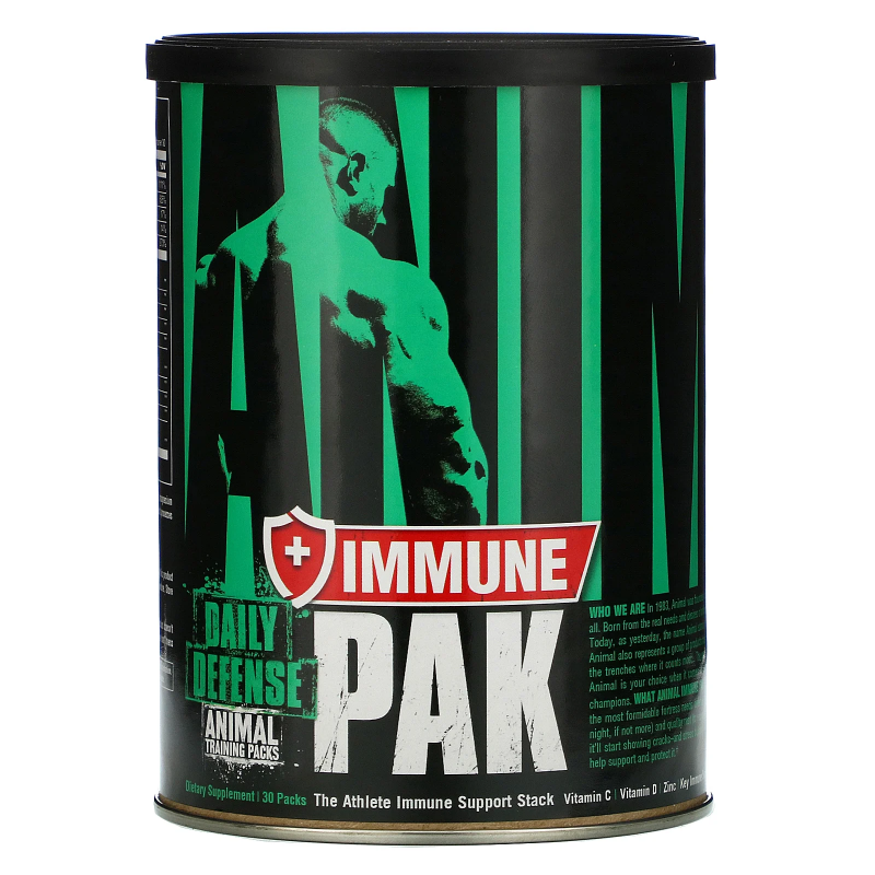 Universal Nutrition Animal Pak + Immune 30 packs foto